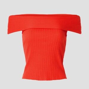 NWOT 
Madewell Off-Shoulder Red Top